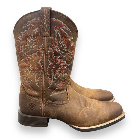 Ariat Shoes Ariat Mens 2 D Brown Powder Sport Herdsman Cowboy Boot